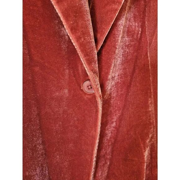 Sedge Red Velvet Blazer M - Picture 6 of 9